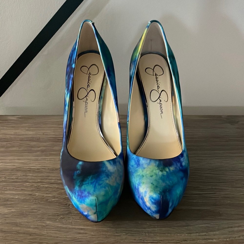 Jessica Simpson Parisah tie dye Platform heel